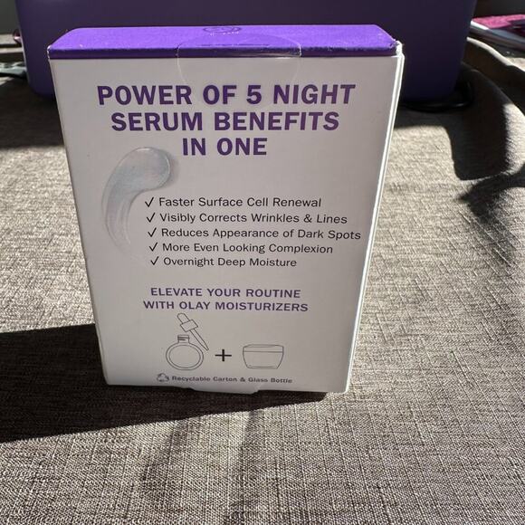 OLAY Super Serum Night Repair 5-in-1 Face Serum 30 ml/1 fl oz *** NEW IN BOX *** - Picture 5 of 6